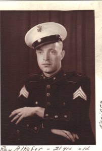 Ray Alkofer as a young Marine