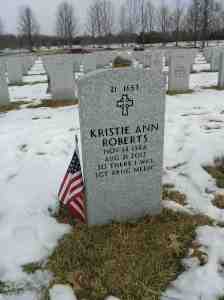 Kristie Roberts' headstone low res