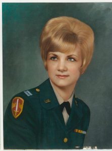 Janie Schaut in Army uniform for blog