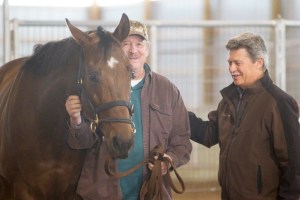 Rich Keiser, past New York department commander, (left) with Saratoga WarHorse founder Bob Nevins.